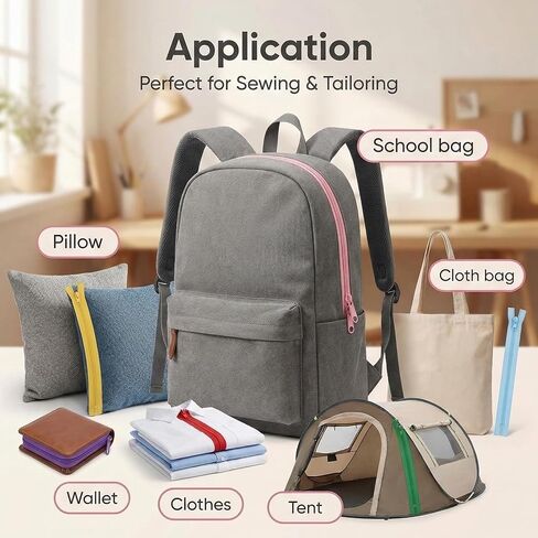 سحابات راتنج نايلون 10 مساءً ، سحابات الخياطة مع سحب الحلقة ، سحاب بلاستيكي ، مستلزمات ملونة سحابية ملونة لأكياس ملابس الخياطة المصممة DIY (13 بوصة) in Kuwait