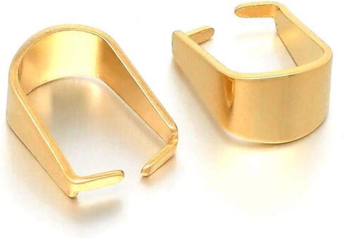 Threenest 30 pcs 304 Stainless Steel 18 K Clasps Pitch Pits Clasps Gold Plasps لسحر قلادة ، مقاطع المفتوحة المفتوحة موصل الموصلات المعدنية المستلزمات لصنع المجوهرات (3x7mm) 0131 in Saudi Arabia