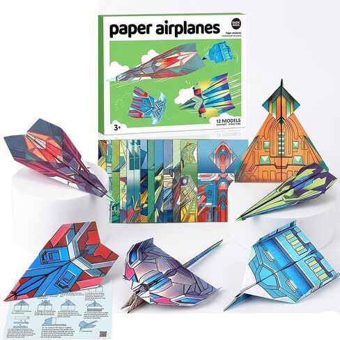 مجموعة طائرة Vexorith Paper Paper ، مجموعة اوريغامي للأطفال الذين تتراوح أعمارهم بين 8 و 12 عامًا ، طائرة DIY اوريغامي ، مع 16 تصميمًا كلاسيكيًا 36 ورقة من تصاميم الورق الأوريغامي الملونة أفضل هدية لطفلك (دليل رقمي فقط) in Saudi Arabia