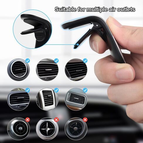 Mobile Phone Navigation Magnetic Bracket, Navigation Bracket Phone Holder, L- Shape Carphone Mount for Any Smartphone (Silver) in Saudi Arabia