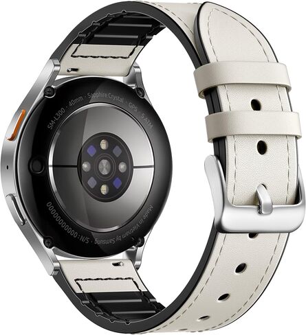 أحزمة Adorve الجلدية متوافقة مع Samsung Galaxy Watch 7 Band/Galaxy Watch 6 Band 40mm 44mm، Watch 6/4 Classic، 5 Pro/5/4/FE/Active 2، حزام جلد محبب علوي 20 مم لأساور ساعات Samsung للرجال والنساء in Kuwait