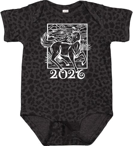 inktastic 2026 Chinese New Year Horse Baby Bodysuit in Saudi Arabia