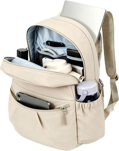 حقائب الظهر لويدو للمدرسة المراهقة الفتيات النساء خفيفة الوزن مقاومة للماء حقيبة ظهر أسود لطيف لعمل السفر غير الرسمي in Kuwait