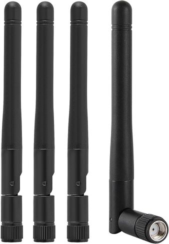 4Pcs Dual Band 8dBi WiFi Antenna 2.4GHz 5GHz 5.8GHz RP-SMA Male Bluetooth Antenna for USB Adapter Camera Video Surveillance Monitor PC Computer WiFi Router Wireless Network Card in Saudi Arabia