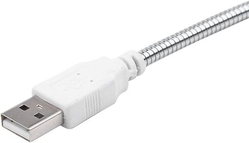 USB Light Reading Lamp Flexible Gooseneck 28 LED Portable Computer Light for Laptop Students Office Workers Black (White) in Saudi Arabia