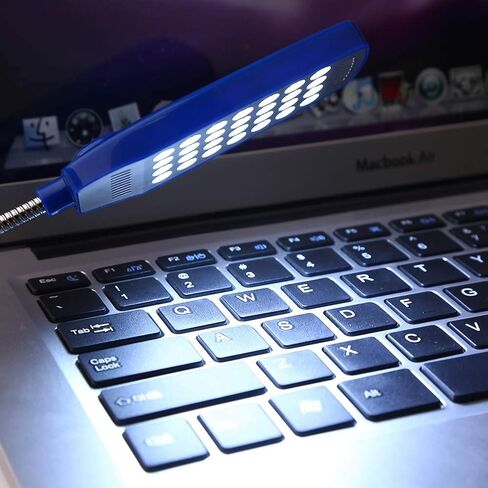 USB Light Reading Lamp Flexible Gooseneck 28 LED Portable Computer Light for Laptop Students Office Workers Black (White) in Saudi Arabia