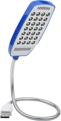 USB Light Reading Lamp Flexible Gooseneck 28 LED Portable Computer Light for Laptop Students Office Workers Black (White) in Saudi Arabia