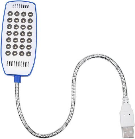 USB Light Reading Lamp Flexible Gooseneck 28 LED Portable Computer Light for Laptop Students Office Workers Black (White) in Saudi Arabia