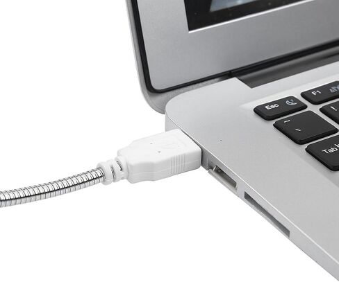 USB Light Reading Lamp Flexible Gooseneck 28 LED Portable Computer Light for Laptop Students Office Workers Black (White) in Saudi Arabia