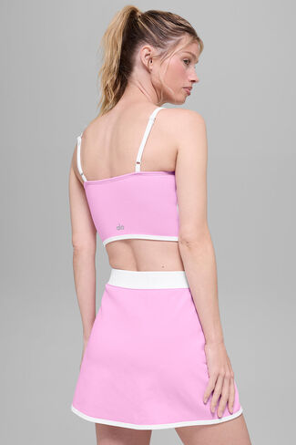 حمالة صدر مبسطة من Alo Yoga Airbrush - قلب كاندي وردي/أبيض in Kuwait