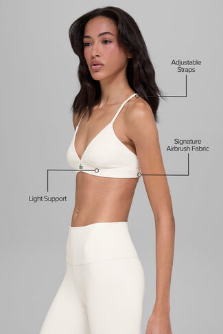 حمالة صدر ألو يوجا سبلندور - عاجي/أسود in Kuwait