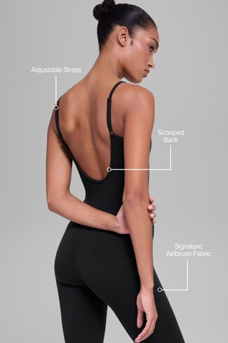 قطعة واحدة من Alo Yoga Airbrush Bootcut One وDone - أسود in Kuwait