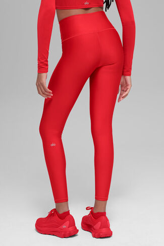 Alo Yoga 7/8 High-Waist Airlift Legging - Bright Red in Saudi Arabia
