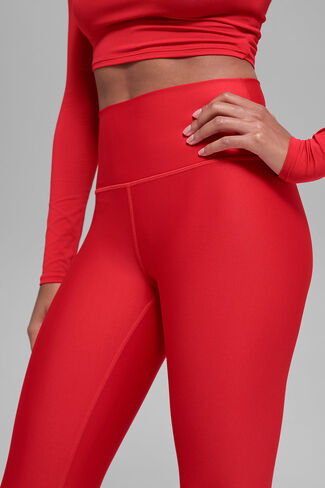 Alo Yoga 7/8 High-Waist Airlift Legging - Bright Red in Saudi Arabia