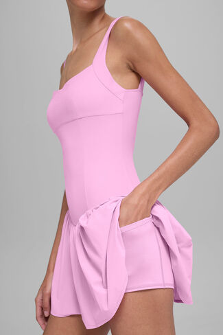 فستان التنس ألو يوجا ألوسوفت بريك بوينت - كاندي هارت بينك in Kuwait