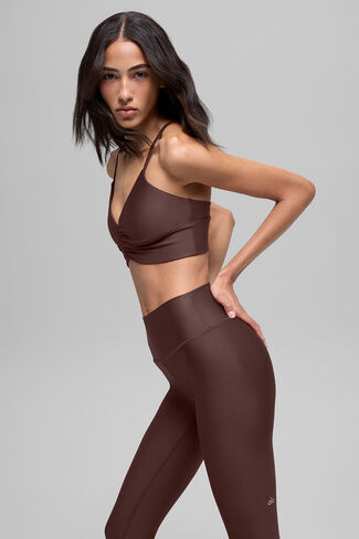 حمالة صدر ألو يوجا إيرليفت ديفاين - بني حجري in Kuwait