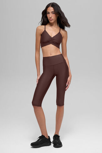 حمالة صدر ألو يوجا إيرليفت ديفاين - بني حجري in Kuwait