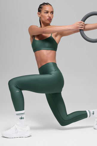 Alo Yoga 7/8 High-Waist Airlift Legging - Clover Green in Saudi Arabia