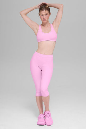 Alo Yoga Alosoft Center Stage Bra - Candy Heart Pink in Saudi Arabia