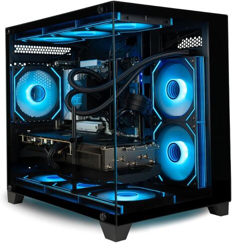 Panorama RX 9070 XT, Ryzen 7 8700F, 32GB DDR5 RAM, 2TB NVMe Gen4 SSD, Gaming Desktop PC w/Windows 11 Pro, 3-Year Warranty, RGB Keyboard+Mouse, Internal Wi-Fi 6E, 3X DP & HDMI in Saudi Arabia