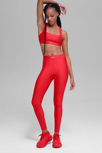 Alo Yoga Airlift High-Waist Ignite 7/8 Legging - Bright Red in Saudi Arabia