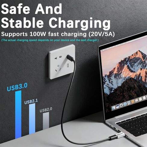 Duttek USB Data Blocker & USB C Data Blocker (4-Style), Type A & Type C Data Blocker Only for Charge, Protect Against Juice Jacking, Refuse Hacking Provide Safe Charging Blue in Saudi Arabia