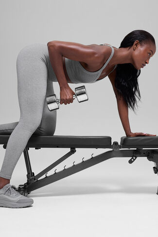 Alo Yoga Seamless High-Waist Two Tone Rib Legging - Light Misty Grey Heather in Saudi Arabia