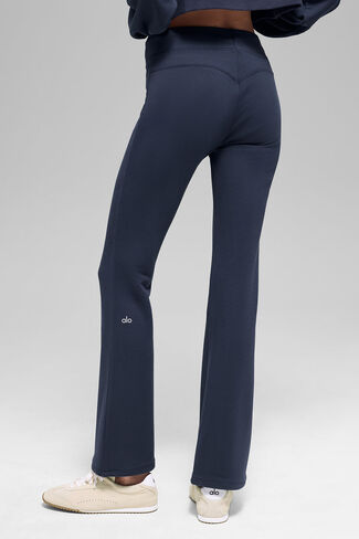 Alo Yoga Sway Bootcut Sweatpant - Navy in Saudi Arabia