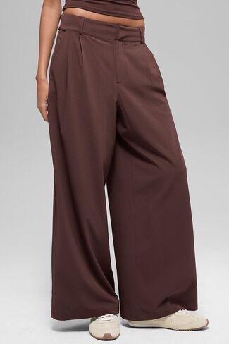 Alo Yoga High-Waist Dreamscape Trouser (Regular) - Brownstone in Saudi Arabia
