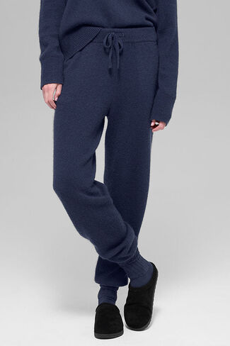 Alo Yoga Wool Cashmere High-Waist New Class Jogger - Navy in Saudi Arabia