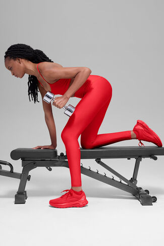 Alo Yoga Airlift Winter Warm High-Waist Legging - Bright Red in Saudi Arabia