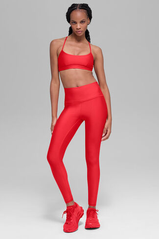 Alo Yoga Airlift Winter Warm High-Waist Legging - Bright Red in Saudi Arabia