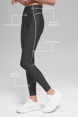 Alo Yoga Airlift High-Waist Haven Legging - Anthracite/White in Saudi Arabia