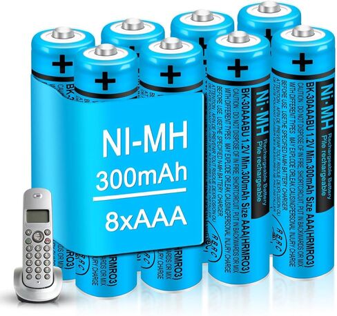 BK-40AAABU ni-mh AAA بطارية AAA قابلة للشحن لباناسونيك 400 مللي أمبير 1.2 فولت 2 حزمة بطاريات AAA قابلة للشحن للهواتف اللاسلكية in Kuwait