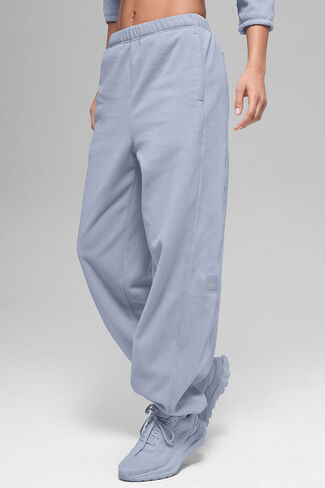 بنطلون رياضي Alo Yoga Polar Fleece عالي الخصر - وينتر فروست in Saudi Arabia