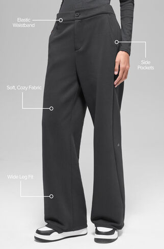 Alo Yoga High-Waist Sweatpant Trouser - Anthracite in Saudi Arabia