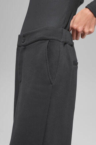 Alo Yoga High-Waist Sweatpant Trouser - Anthracite in Saudi Arabia