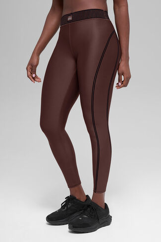 Alo Yoga Airlift High-Waist 7/8 Line Up Legging - Brownstone in Saudi Arabia
