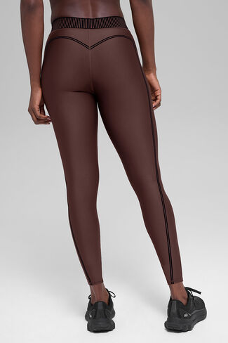 Alo Yoga Airlift High-Waist 7/8 Line Up Legging - Brownstone in Saudi Arabia