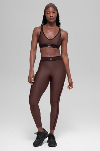 Alo Yoga Airlift High-Waist 7/8 Line Up Legging - Brownstone in Saudi Arabia