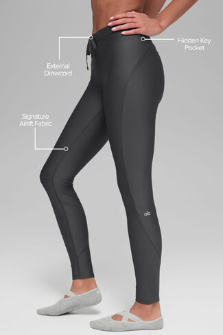Alo Yoga Airlift High-Waist Light Speed Legging - Anthracite in Saudi Arabia