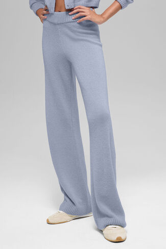 Alo Yoga Wool Cashmere High-Waist New Class Wide Leg Pant - Winter Frost in Saudi Arabia