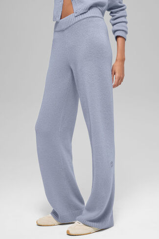 Alo Yoga Wool Cashmere High-Waist New Class Wide Leg Pant - Winter Frost in Saudi Arabia