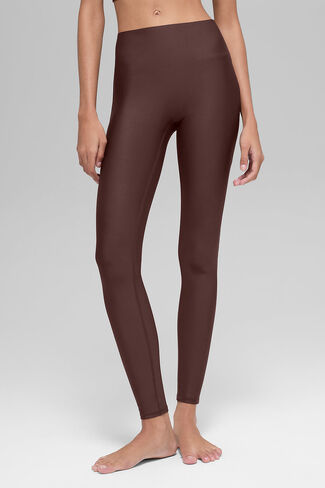 Alo Yoga Airlift High-Waist Sleek Legging - Brownstone in Saudi Arabia