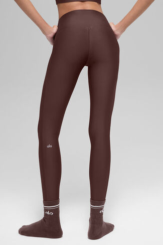 Alo Yoga Airlift High-Waist Sleek Legging - Brownstone in Saudi Arabia
