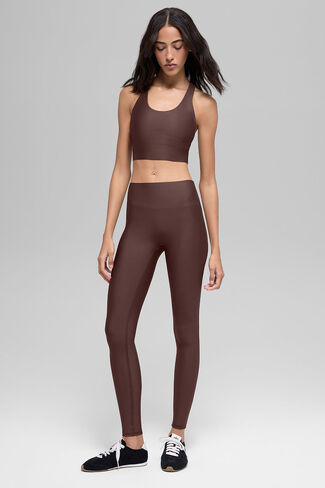 Alo Yoga Airlift High-Waist Sleek Legging - Brownstone in Saudi Arabia