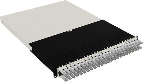 Patchbox ONE 30 RU Cat.6a - لوحة توصيل ذات 24 منفذًا مع نظام إدارة الكابلات القابل للسحب لرفوف مقاس 19 بوصة، تتضمن كابلات وأشرطة مسطحة 10 جيجابايت، وإعدادات سهلة للشبكة والخادم (UTP، أزرق، 1.8 م / 30RU) in Kuwait