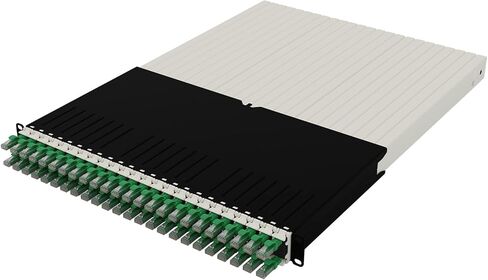 Patchbox ONE 30 RU Cat.6a - لوحة توصيل ذات 24 منفذًا مع نظام إدارة الكابلات القابل للسحب لرفوف مقاس 19 بوصة، تتضمن كابلات وأشرطة مسطحة 10 جيجابايت، وإعدادات سهلة للشبكة والخادم (UTP، أزرق، 1.8 م / 30RU) in Saudi Arabia