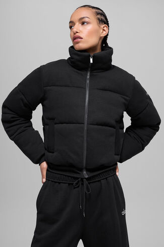 Alo Yoga Sweatshirt Puffer - Black in Saudi Arabia