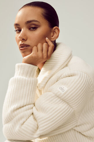 سترة منفوخة من الو يوجا كشمير نورث ستار - عاجي in Kuwait